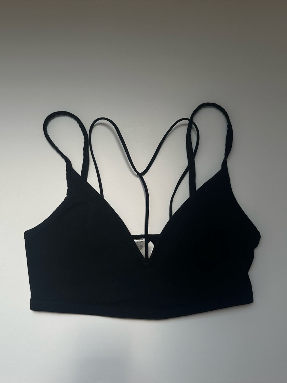 Express One Eleven Black Strappy Bralette